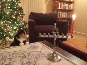 Olive with menorah